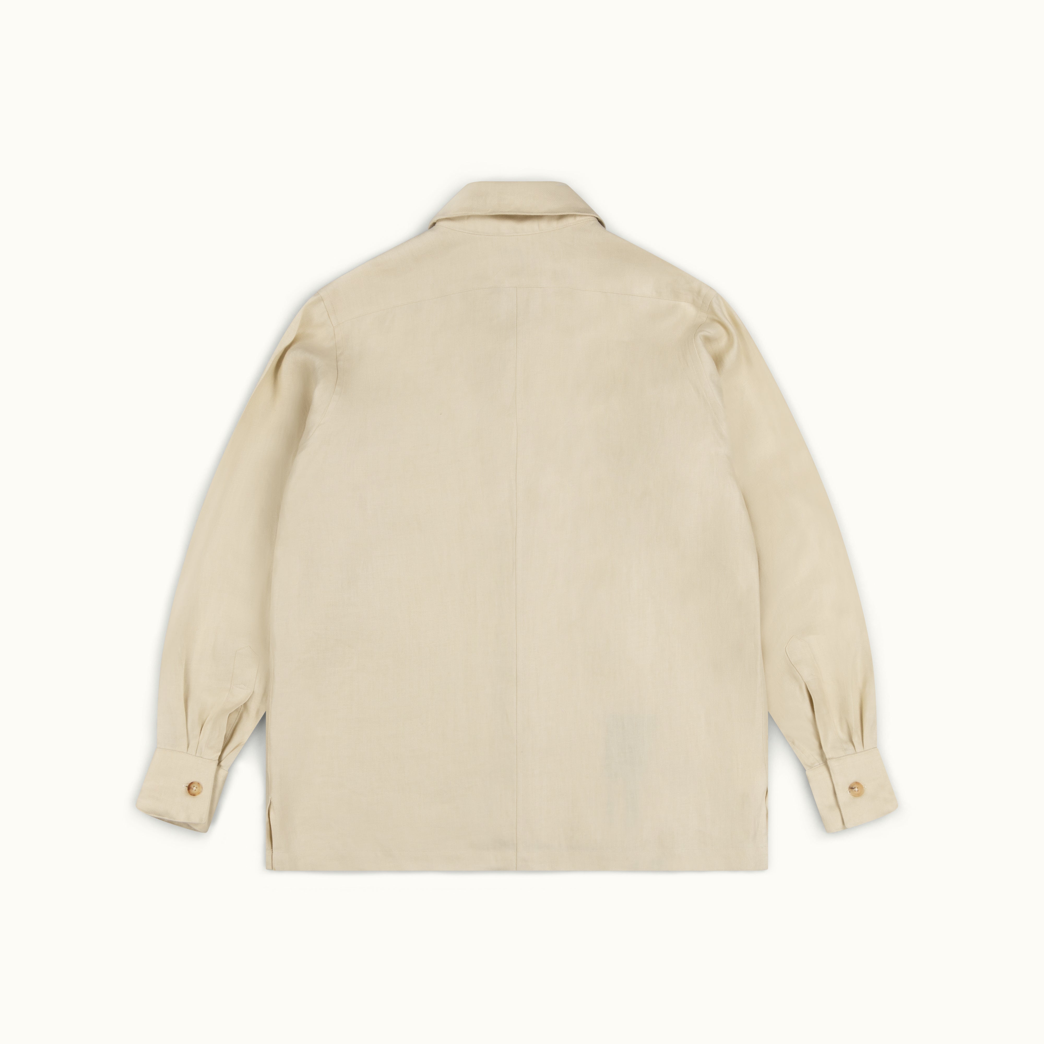 Ecru Linen Chore Jacket