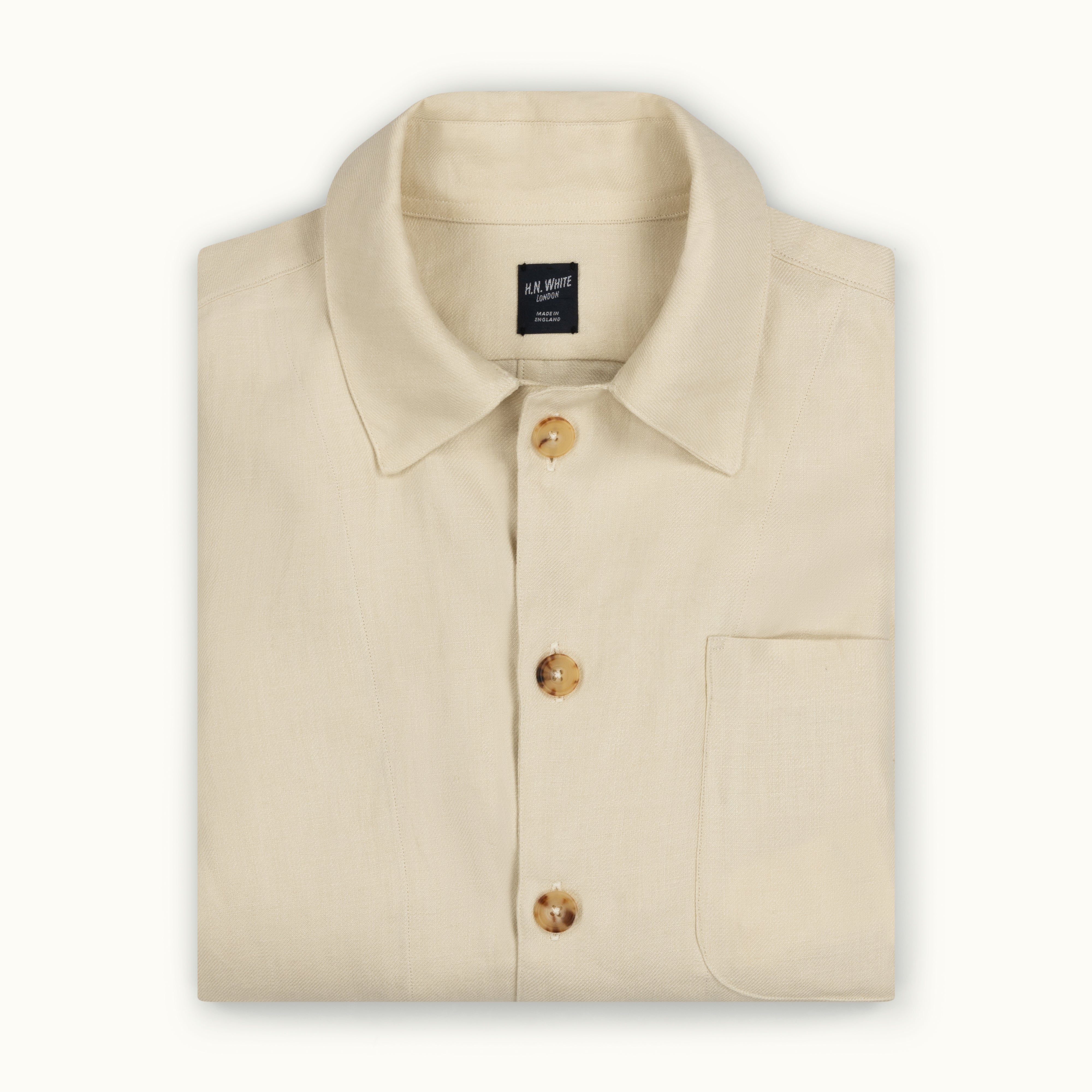 Ecru Linen Chore Jacket