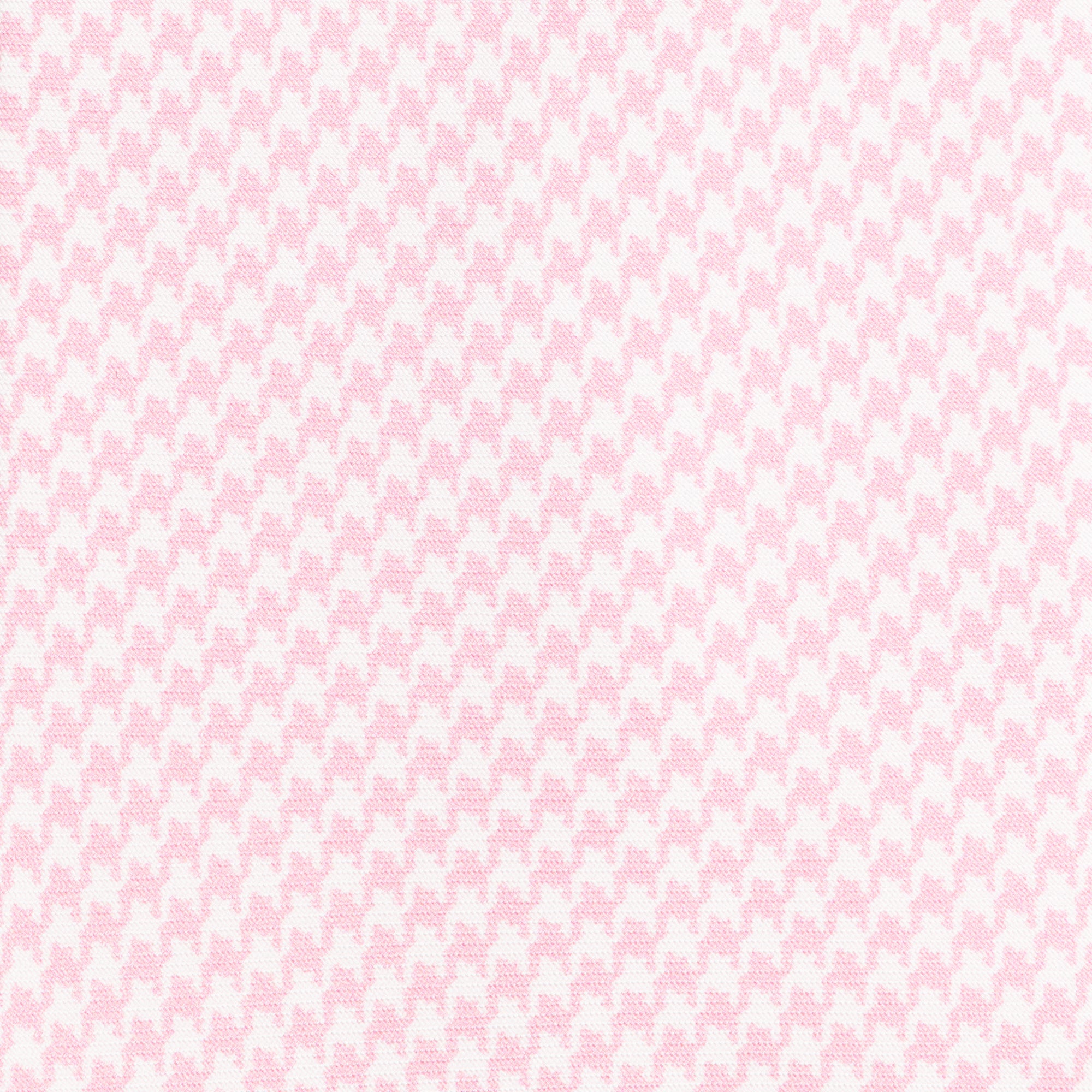 Pink Houndstooth Printed Silk Tie