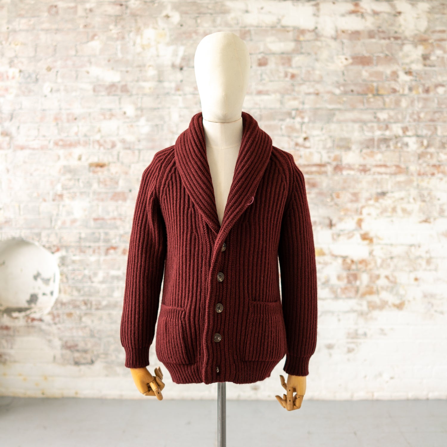 Burgundy on sale shawl cardigan