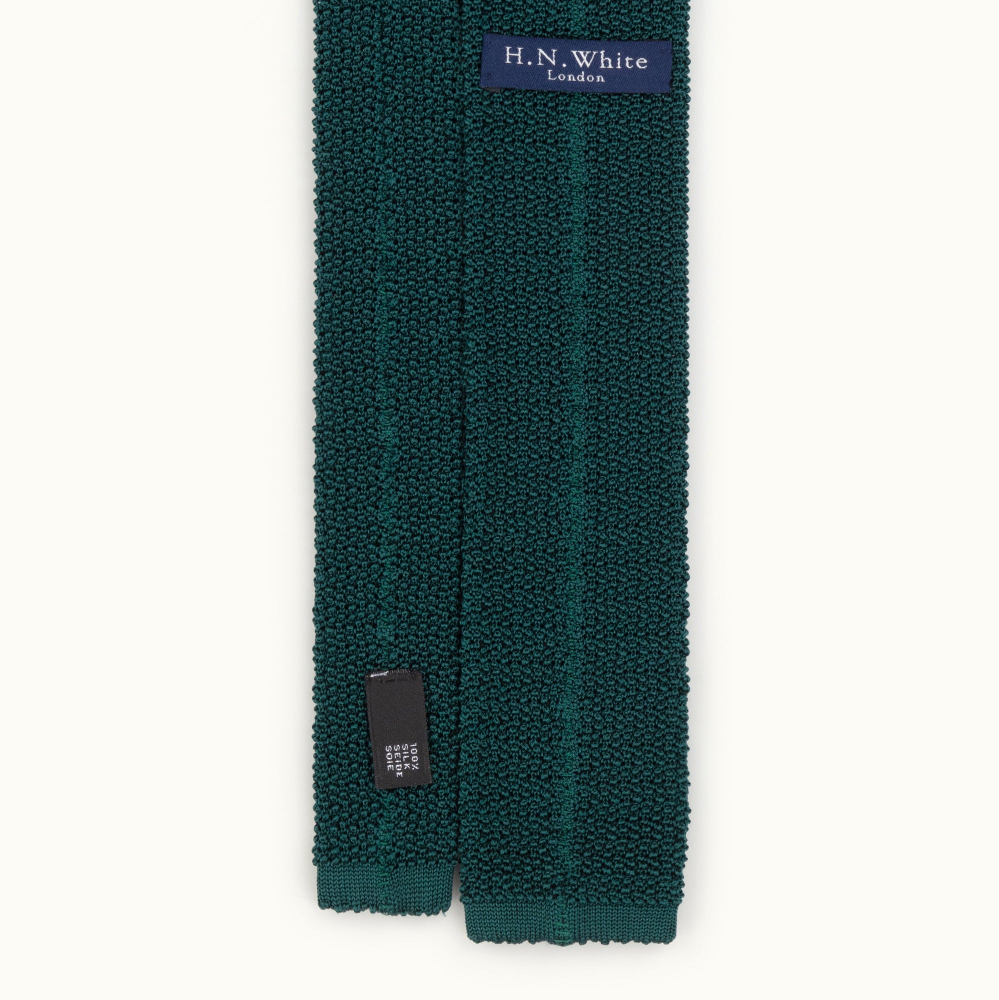 Green Solid Knitted Tie