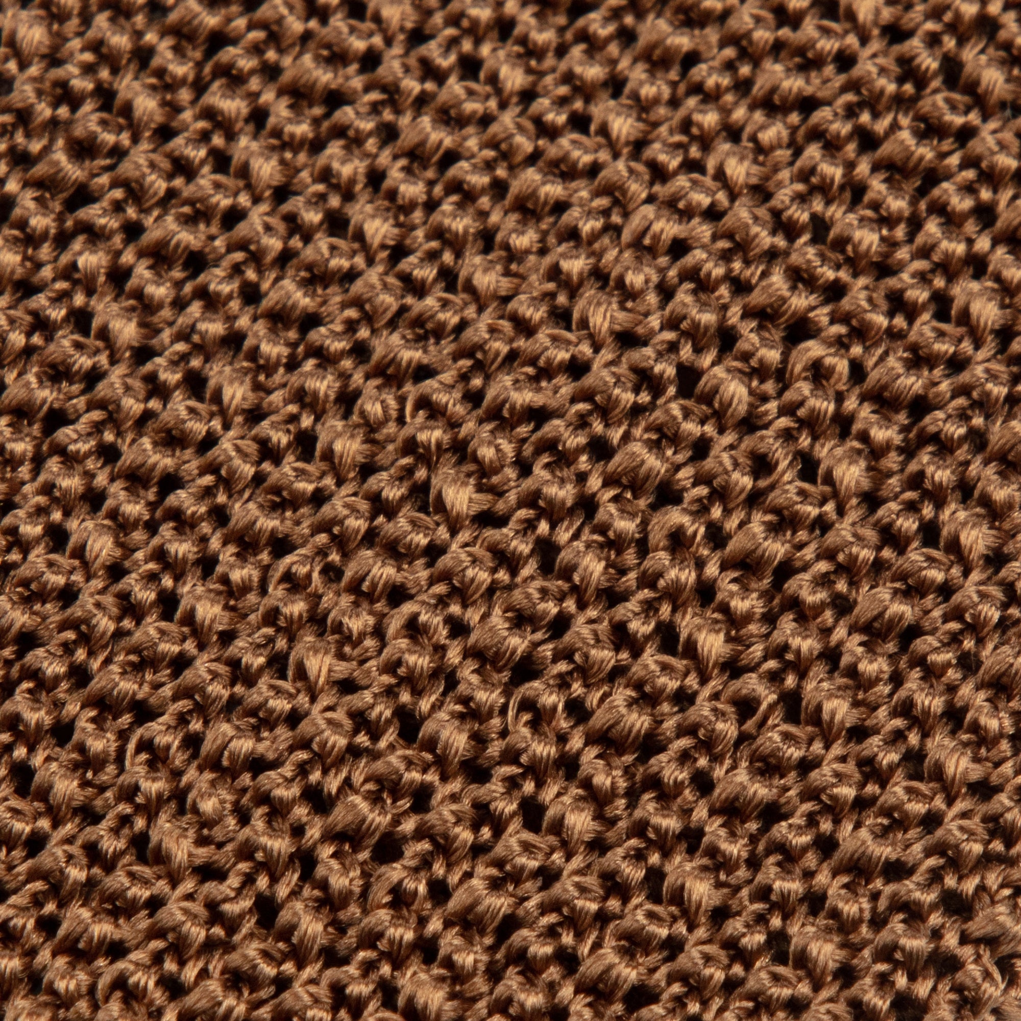 Caramel Solid Knitted Tie