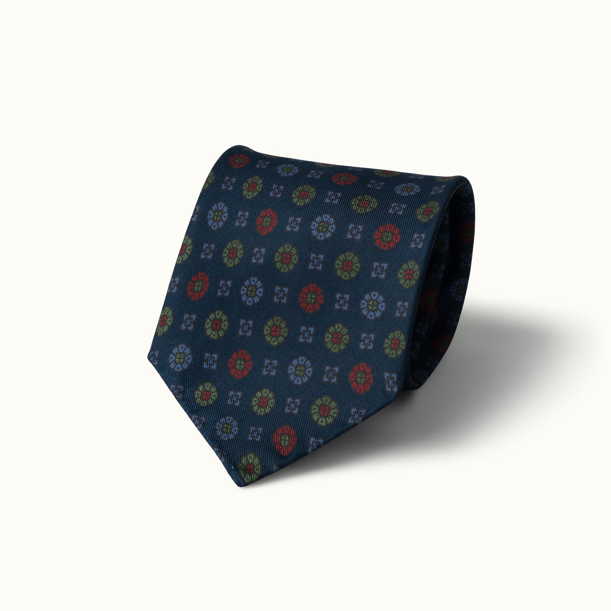 Navy Blue Heritage Madder Silk Tie