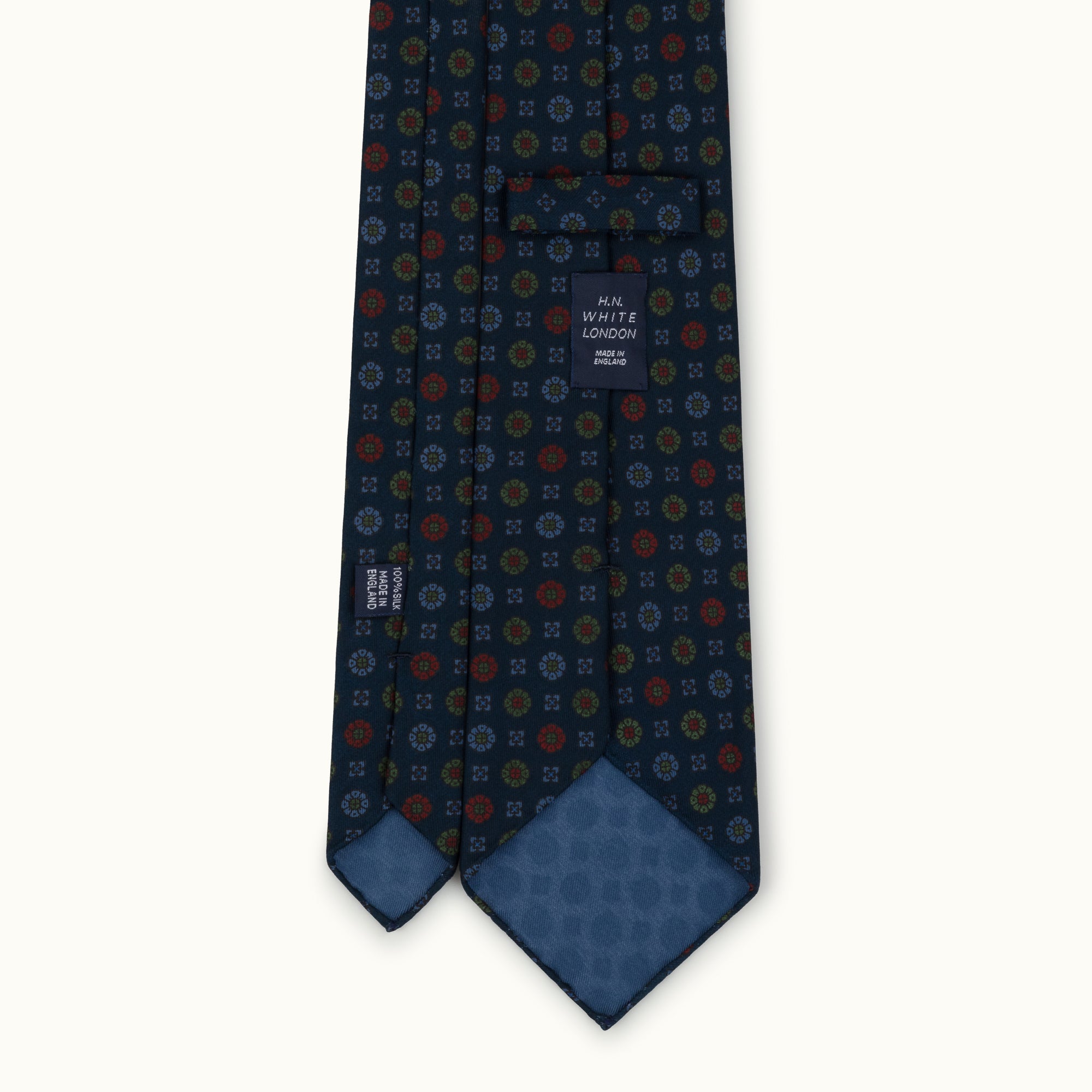 Navy Blue Heritage Madder Silk Tie